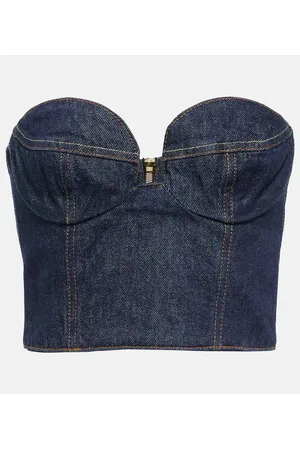 MAGDA BUTRYM Bustier di jeans