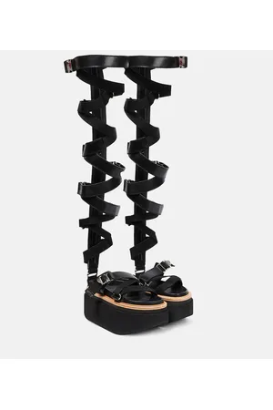 SACAI Sandali stringati in pelle