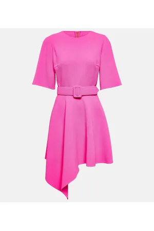 Oscar de la Renta Miniabito asimmetrico in misto lana