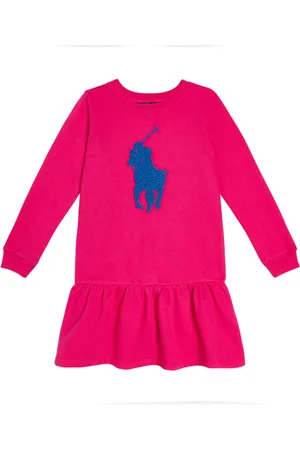 Ralph Lauren Abito in misto cotone con logo ricamato