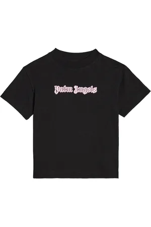 Palm Angels T-shirt in jersey di cotone con logo