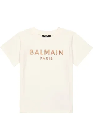 Balmain T-shirt in jersey di cotone con logo