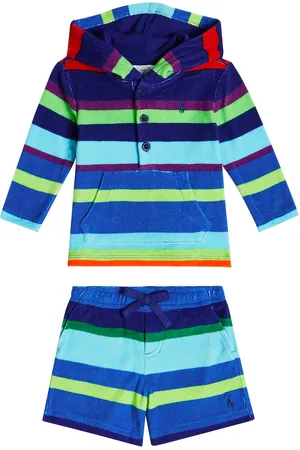 Ralph Lauren Baby - Set di felpa e shorts in misto cotone