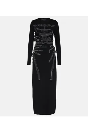 Y / PROJECT Abito lungo Paris Best in jersey di cotone