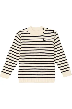 BONPOINT Pullover Dantes in lana e cotone a righe