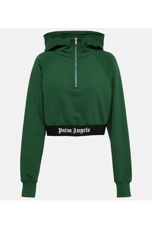 Palm Angels Felpa in jersey di cotone con cappuccio