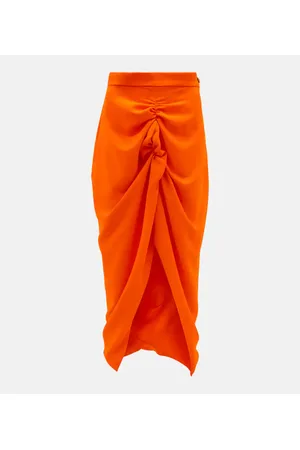 Vivienne Westwood Gonna midi asimmetrica Panther in crêpe