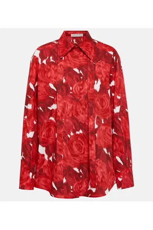 VALENTINO Camicia in cotone con stampa