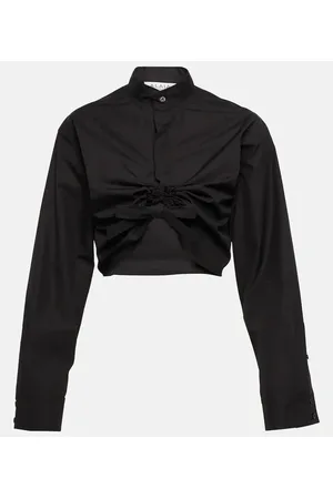 Alaïa Alaïa Camicia cropped in cotone