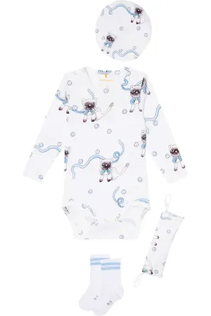 Mini Rodini Baby - Tutina, berretto e calzini in misto cotone