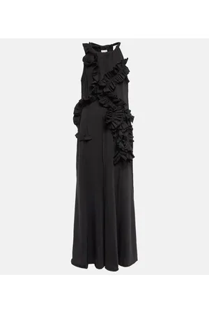 DRIES VAN NOTEN Abito lungo in jersey di cotone