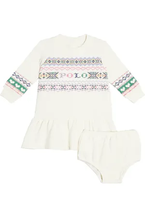 Ralph Lauren Baby - Abito e culottes in misto cotone