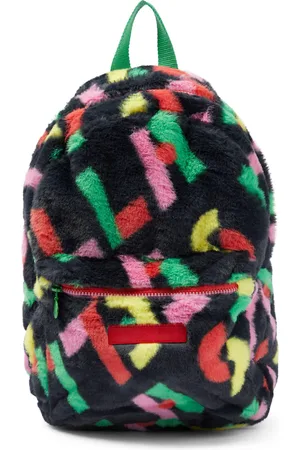 Stella McCartney Zaino in pelliccia sintetica con stampa