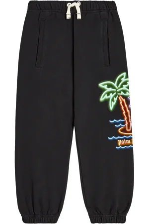 Palm Angels Pantaloni sportivi in jersey di cotone
