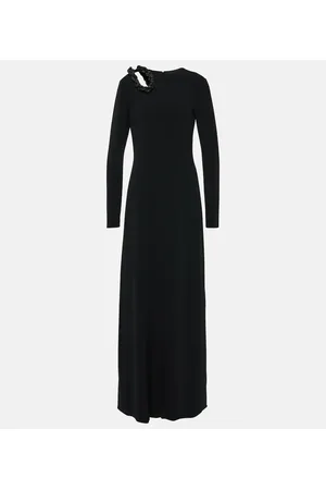 Stella McCartney Abito lungo con cut-out e cristalli