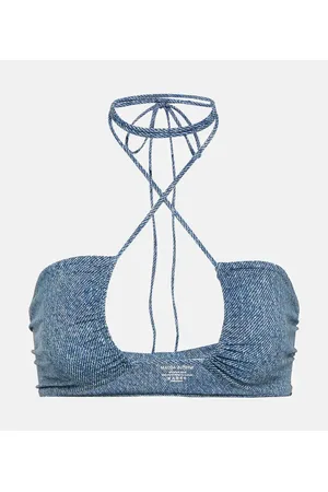 MAGDA BUTRYM Top bikini con scollo all’americana