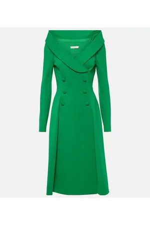 Dorothee Schumacher Abito midi con scollo bardot