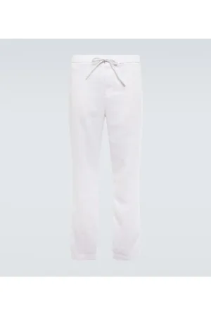 Frescobol Carioca Pantaloni chino Oscar in lino e cotone