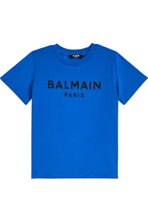 Balmain T-shirt in jersey di cotone con logo