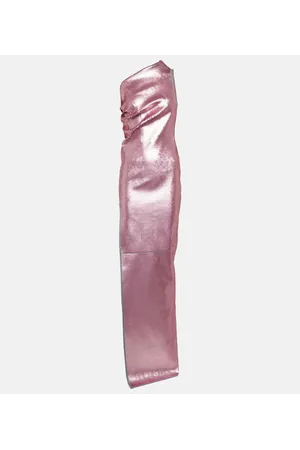 Rick Owens Abito lungo monospalla con pailettes