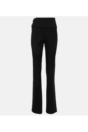 Alaïa Alaïa Pantaloni regular in lana con cintura