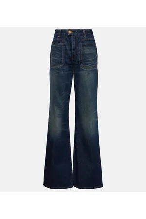 Balmain Jeans flared a vita alta