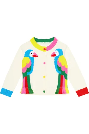 Stella McCartney Baby - Cardigan in cotone con intarsio