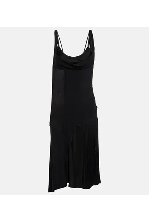 Victoria Beckham Miniabito asimmetrico con frange
