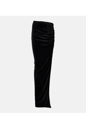 Rick Owens Lilies - Gonna lunga Svita in velluto