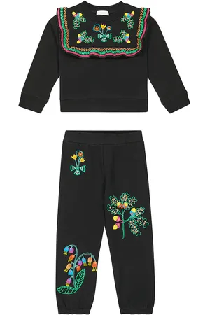 Stella McCartney Felpa e pantaloni sportivi con ricamo