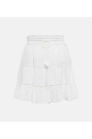 Marant Etoile Minigonna Lioline in misto cotone e lino