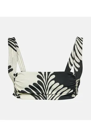 JOHANNA ORTIZ Top bikini con stampa