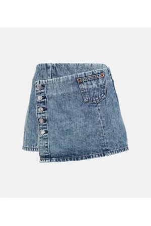 RE/DONE Gonna a portafoglio in jeans