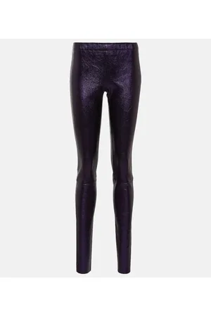 Stouls Leggings Carolyn in pelle metallizzata