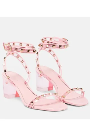 VALENTINO GARAVANI Sandali Rockstud in pelle e PVC