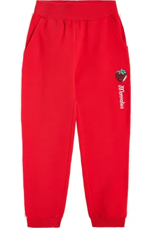 MONNALISA Pantaloni sportivi in jersey di misto cotone con logo