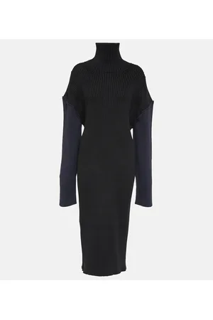 The Row Abito dolcevita Deela in cotone e cashmere