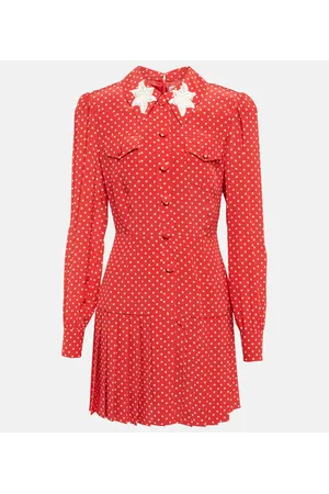 Alessandra Rich Miniabito in seta a pois
