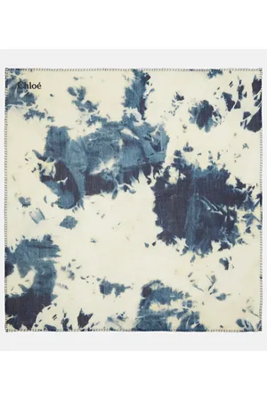 Chloé Chloé Sciarpa in lana e seta tie-dye