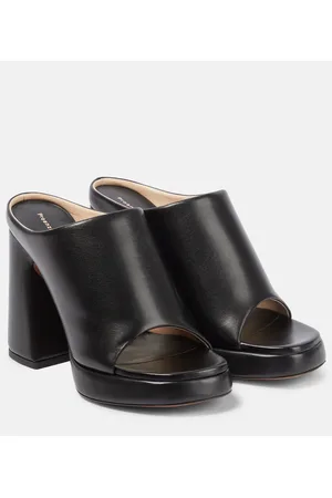 Proenza Schouler Mules con plateau Forma in pelle