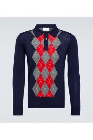 Ami Pullover in lana a rombi