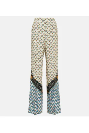 Etro Pantaloni a vita alta con stampa
