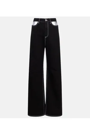 Maison Margiela Jeans flared a vita alta con cut-out