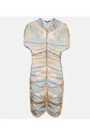 Balmain Miniabito in tulle con stampa