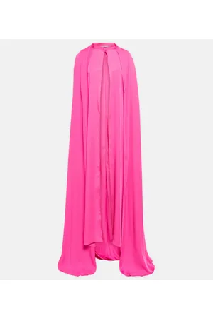 Safiyaa Abito lungo in chiffon con mantella