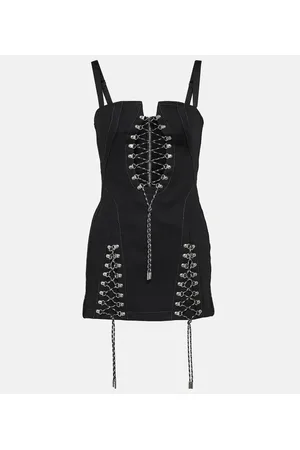 DION LEE Miniabito in twill di cotone
