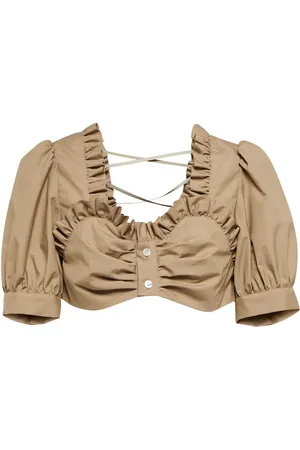 NOIR KEI NINOMIYA Top cropped in cotone