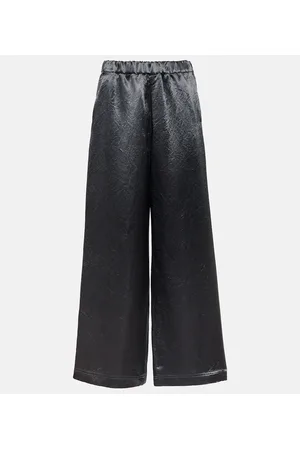 Max Mara Pantaloni Acanto in raso a gamba larga