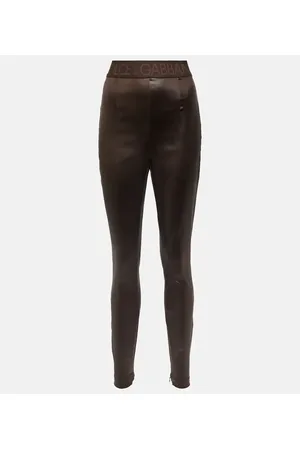 Dolce & Gabbana Leggings a vita alta in vinile