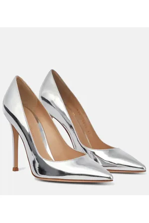 Gianvito Rossi Pumps Gianvito 105 in pelle metallizzata